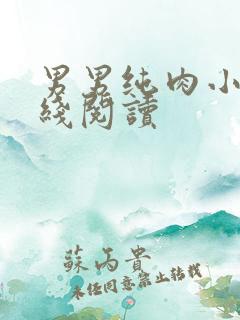 男男纯肉小说在线阅读