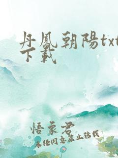 丹凤朝阳txt下载