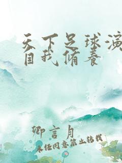 天下足球演员的自我修养