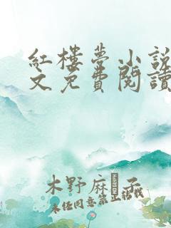 红楼梦小说白话文免费阅读