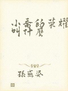 小乔的荣耀称号叫什么