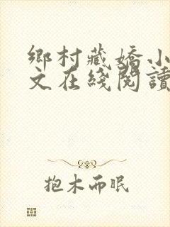 乡村藏娇小说全文在线阅读