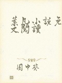 叶凡小说免费全文阅读