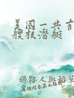 美国一共有多少艘核潜艇