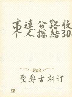高速公路收费员个人总结300字