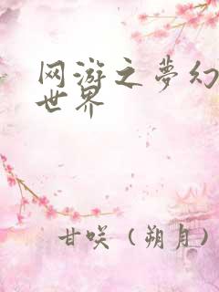 网游之梦幻传奇世界