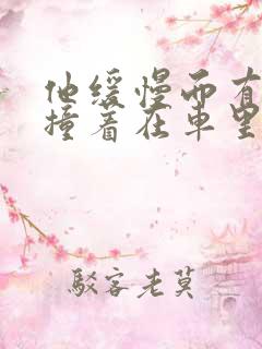 他缓慢而有力的撞着在车里