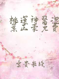桃运神医混都市叶正豪免费