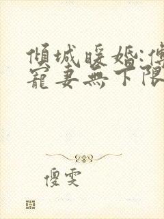 倾城暖婚:傅少宠妻无下限