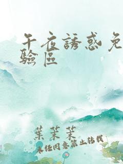午夜诱惑免费体验区