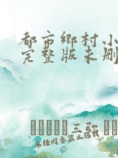 都市乡村小傻医完整版未删减小说