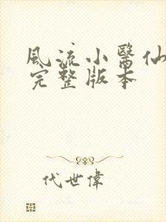 风流小医仙小说完整版本