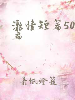 激情短篇500篇