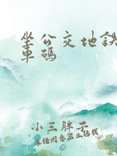 坐公交地铁的乘车码