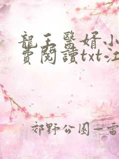 龙王医婿小说免费阅读txt江辰,唐楚楚