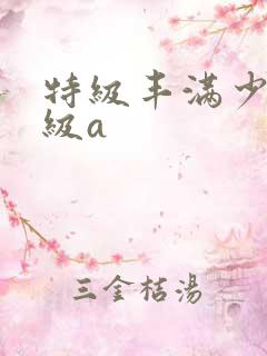 特级丰满少妇一级a