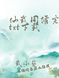 仙武同修完整版txt下载