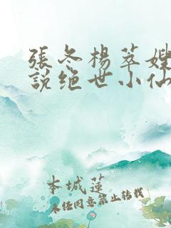 张冬杨萃嫂的小说绝世小仙医