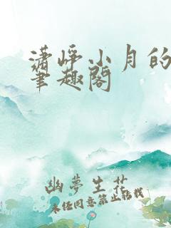 潇峥小月的小说笔趣阁