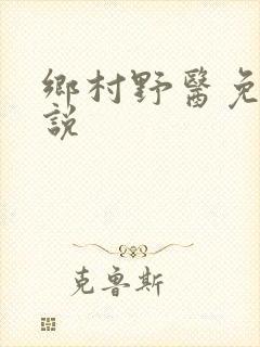 乡村野医免费小说
