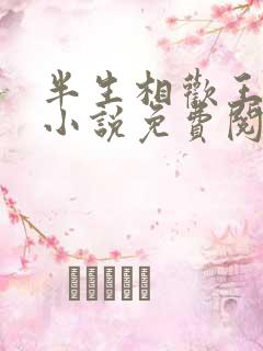 半生相欢王大爷小说免费阅读
