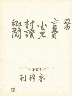 乡村小盲医全文阅读免费