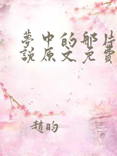 梦中的那片海小说原文免费阅读