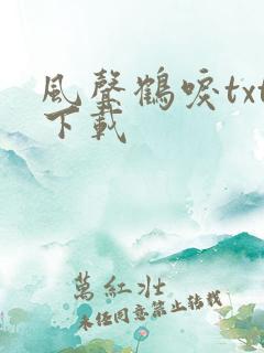 风声鹤唳txt下载
