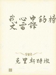 我心中的榜样作文雷锋