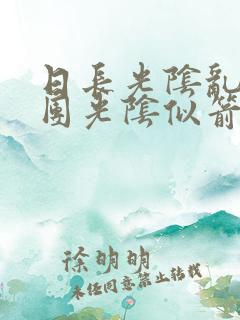 日长光阴乱作一团光阴似箭思渺渺