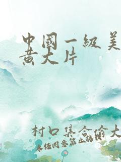 中国一级美女特黄大片