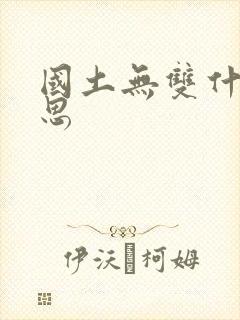 国土无双什么意思