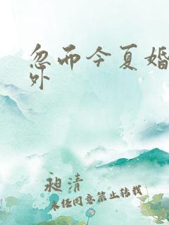忽而今夏婚后番外