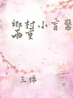 乡村小盲医 十两重