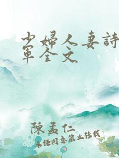少妇人妻诗雨小军全文