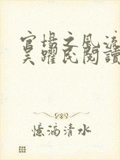 官场之风流医少吴跃民阅读全文