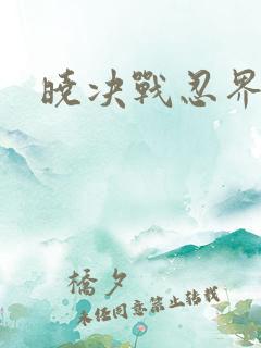 晓决战忍界3