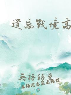 遗忘战境高清