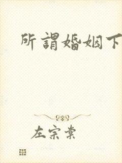 所谓婚姻下载
