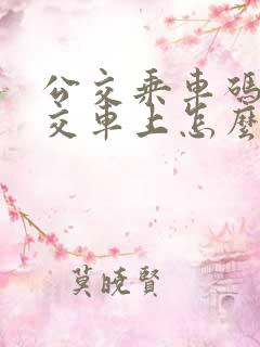 公交乘车码在公交车上怎么刷
