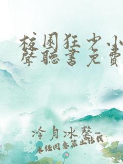 校园狂少小说有声听书免费