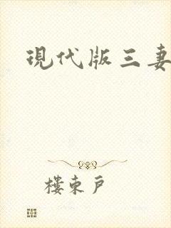 现代版三妻四妾