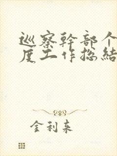 巡察干部个人年度工作总结