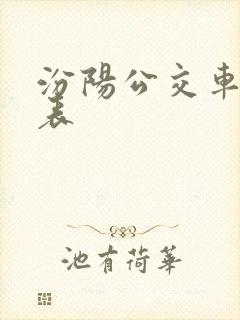 汾阳公交车一览表