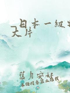 _日本一级特黄大片