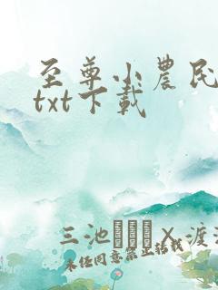至尊小农民全文txt下载