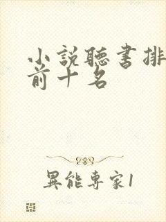 小说听书排行榜前十名