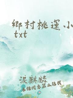 乡村桃运小神医 txt