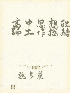 高中思想政治教师工作总结