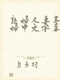 熟妇人妻丰满少妇中文字幕国产av